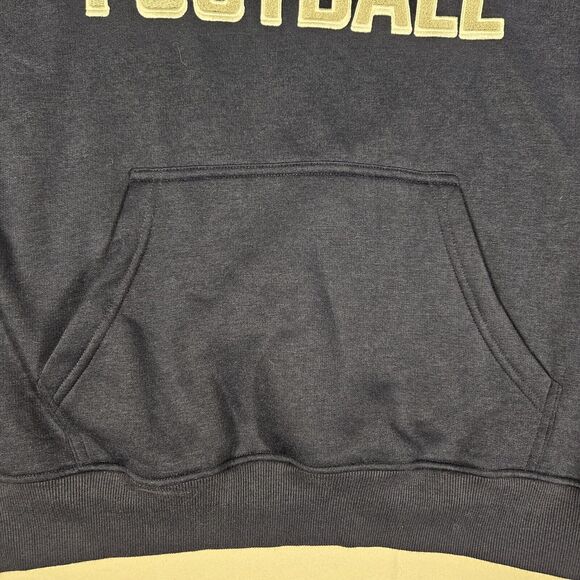 New Dallas Cowboys Hoodie Men's Size Medium Navy Gray Fleece Drawstring Football - Picture 6 of 10